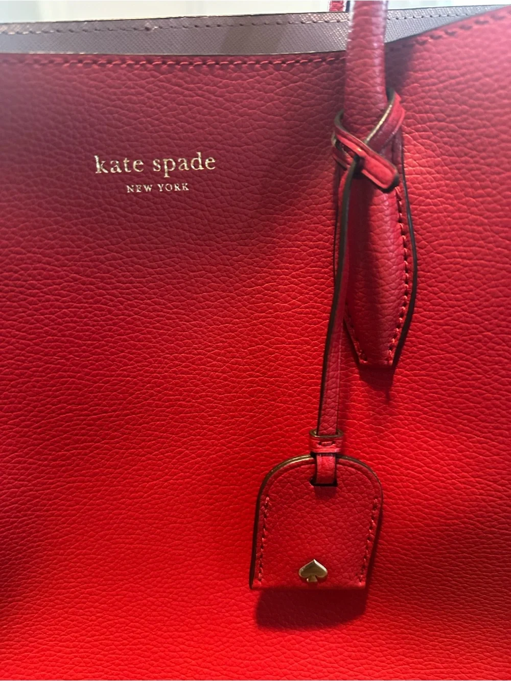 Kate Spade Eva Medium Red Leather Satchel WKRU5696